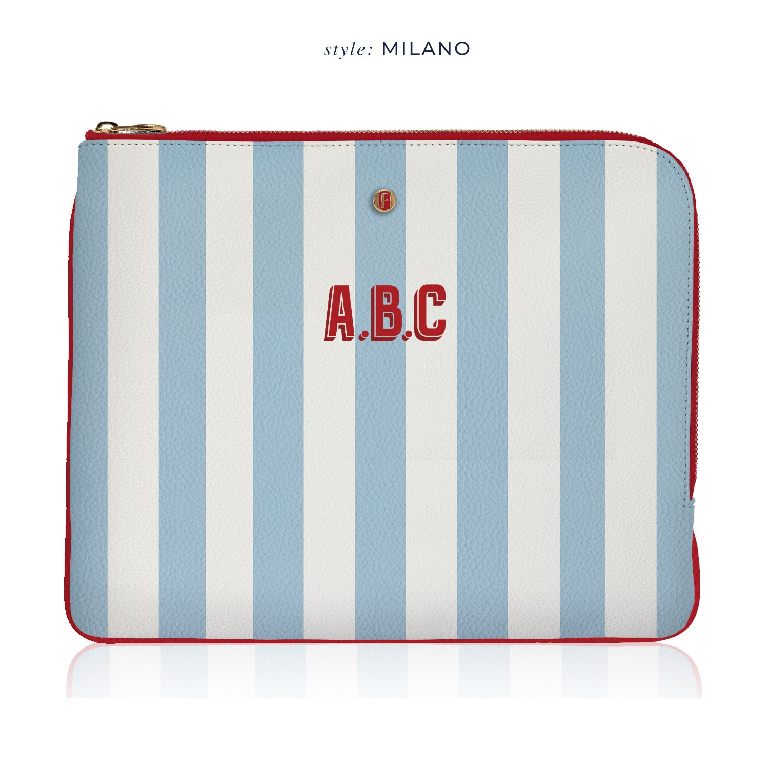 Brera Laptop Kılıfı Mavi Stripe