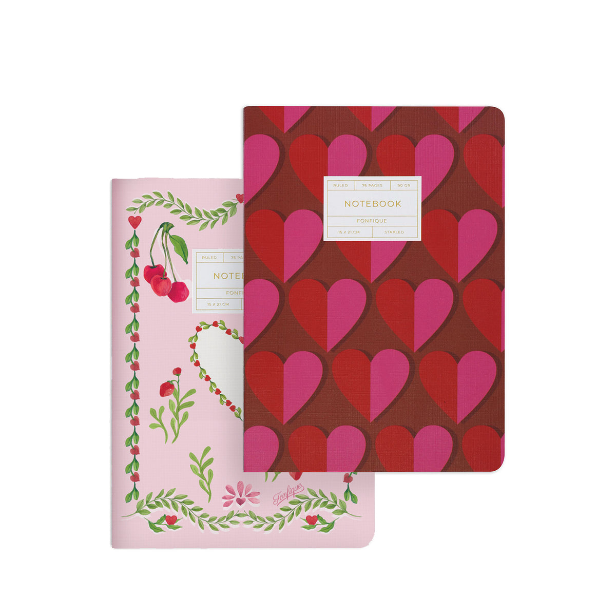 Retro Kalpler - Berry Cherry 2'li Defter