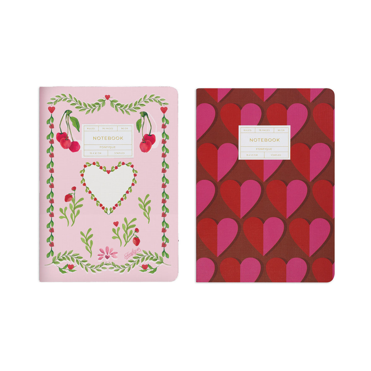 Retro Kalpler - Berry Cherry 2'li Defter