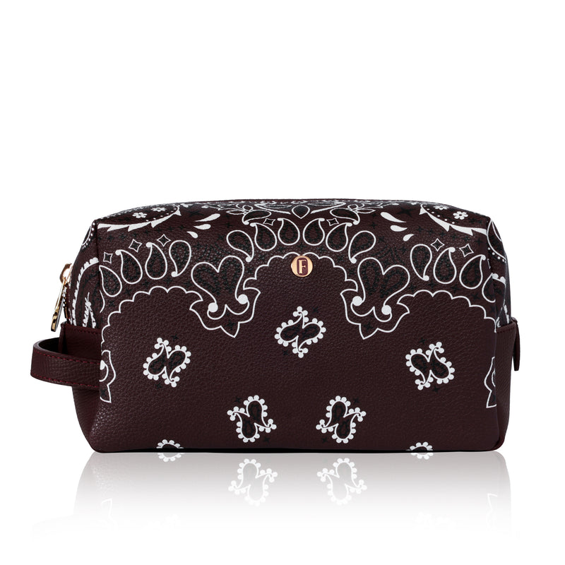 Bacio Makyaj Çantası Dream Bandana Bordo