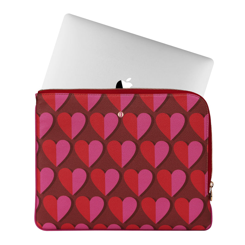 Brera Laptop Kılıfı Retro Kalpler