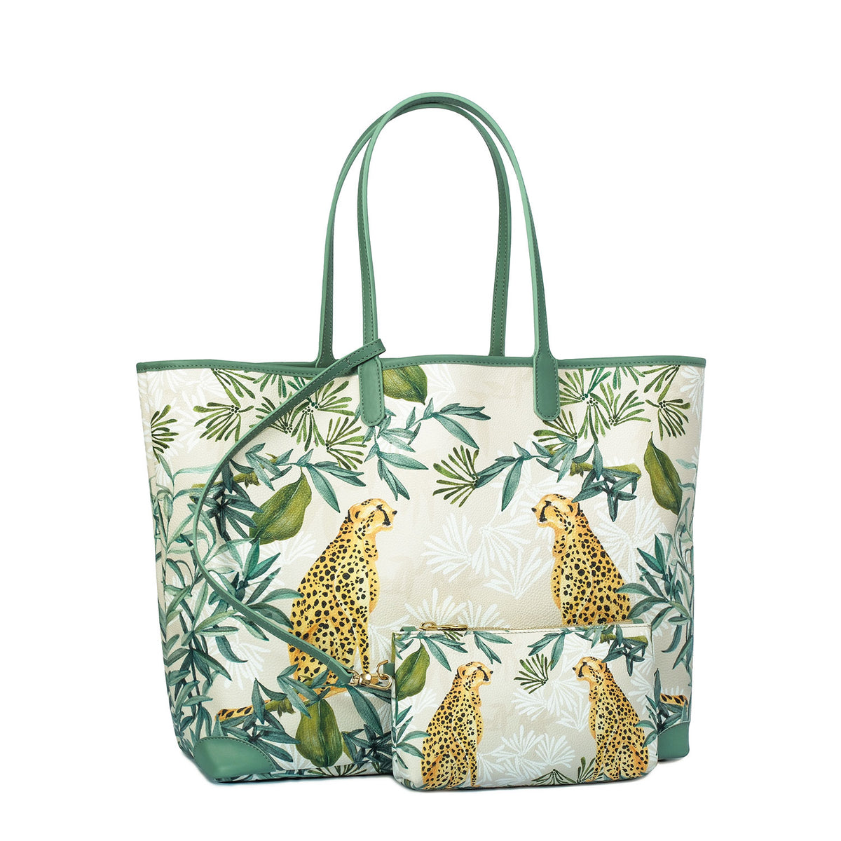 Carla XL Tote Bag Bej Jungle