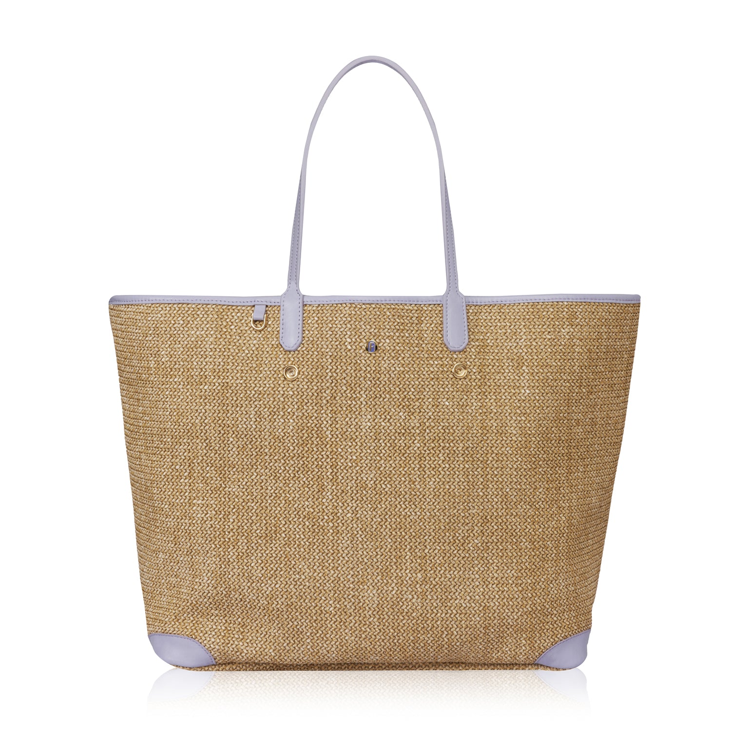Carla XL Tote Bag Raffia Lila