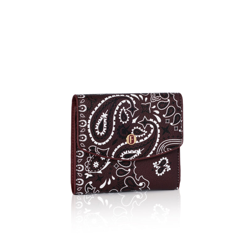 Olivia Mini Cüzdan Dream Bandana Bordo