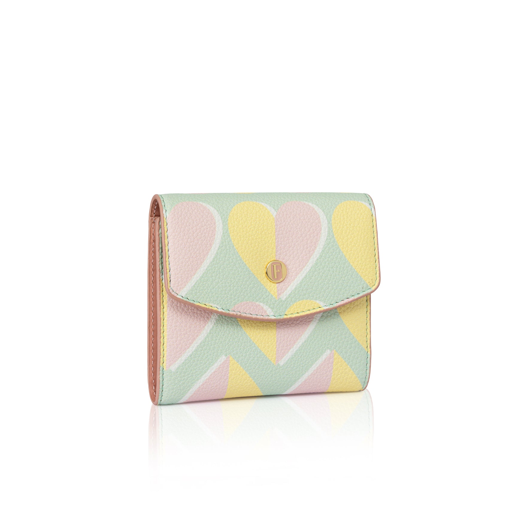 Olivia Mini Cüzdan Retro Kalpler Pastel