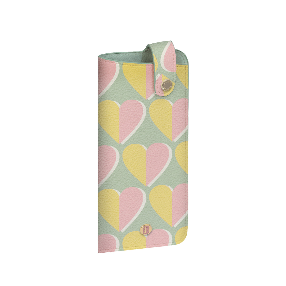 Iris Gözlük Kılıfı Retro Kalpler Pastel