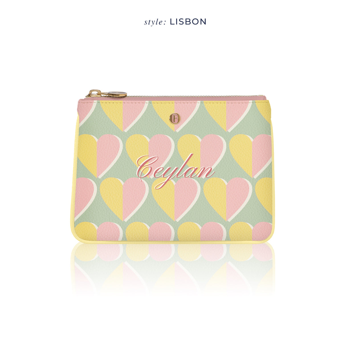 Lilium Poşet Çanta Retro Kalpler Pastel