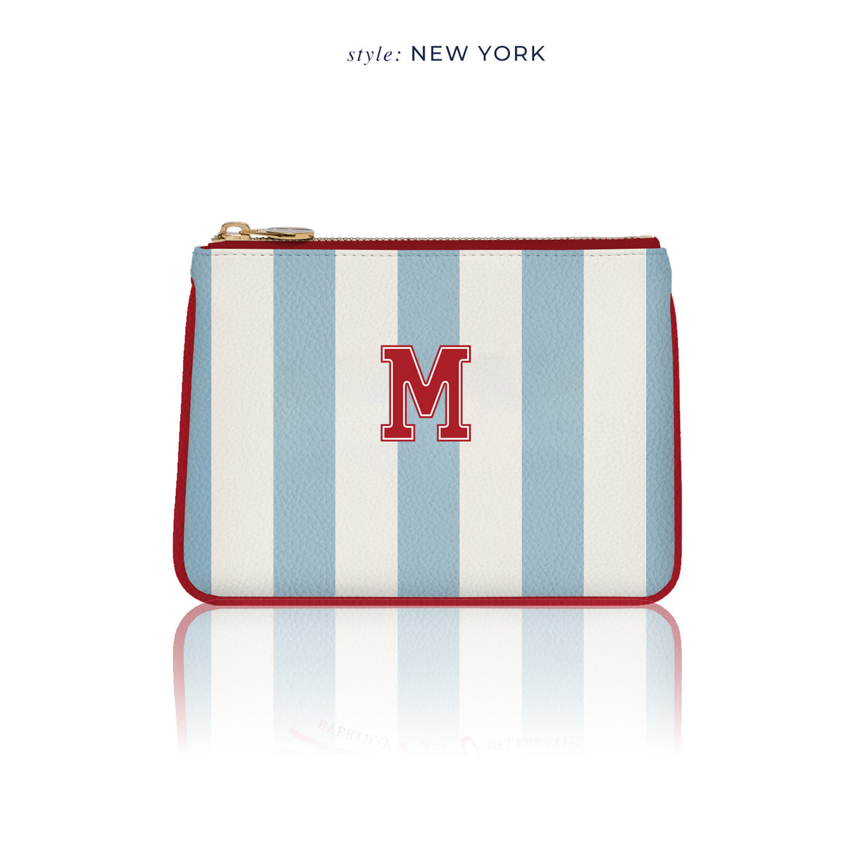 Lilium Poşet Çanta Mavi Stripe