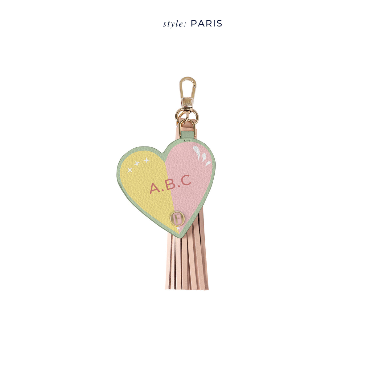 Serena Charm Kalp Pastel