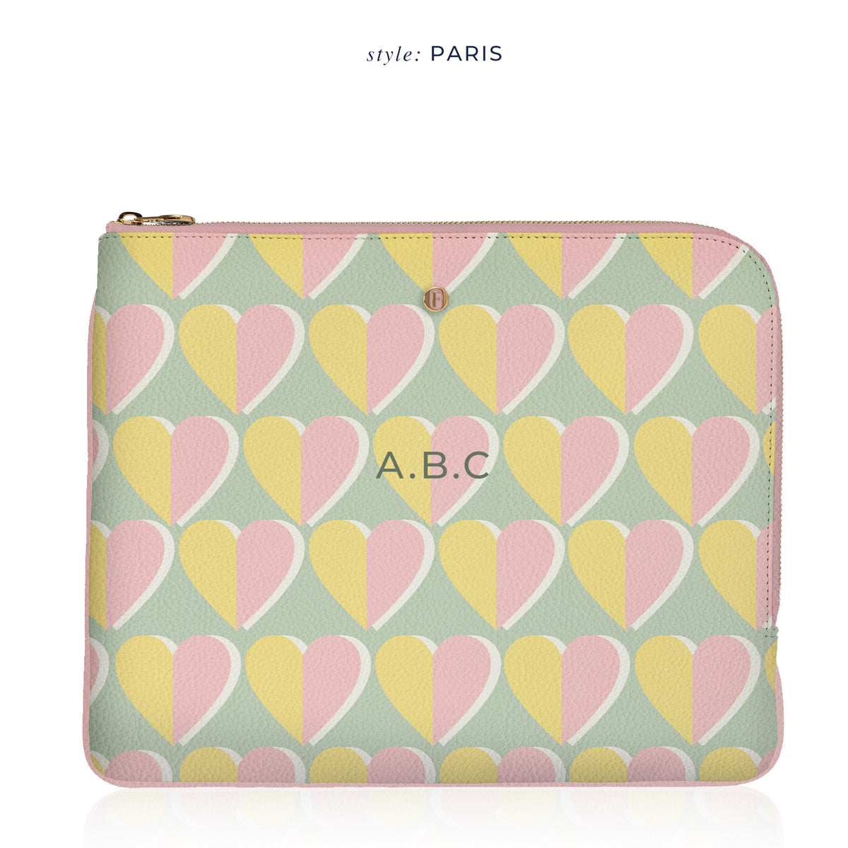 Brera Laptop Kılıfı Retro Kalpler Pastel