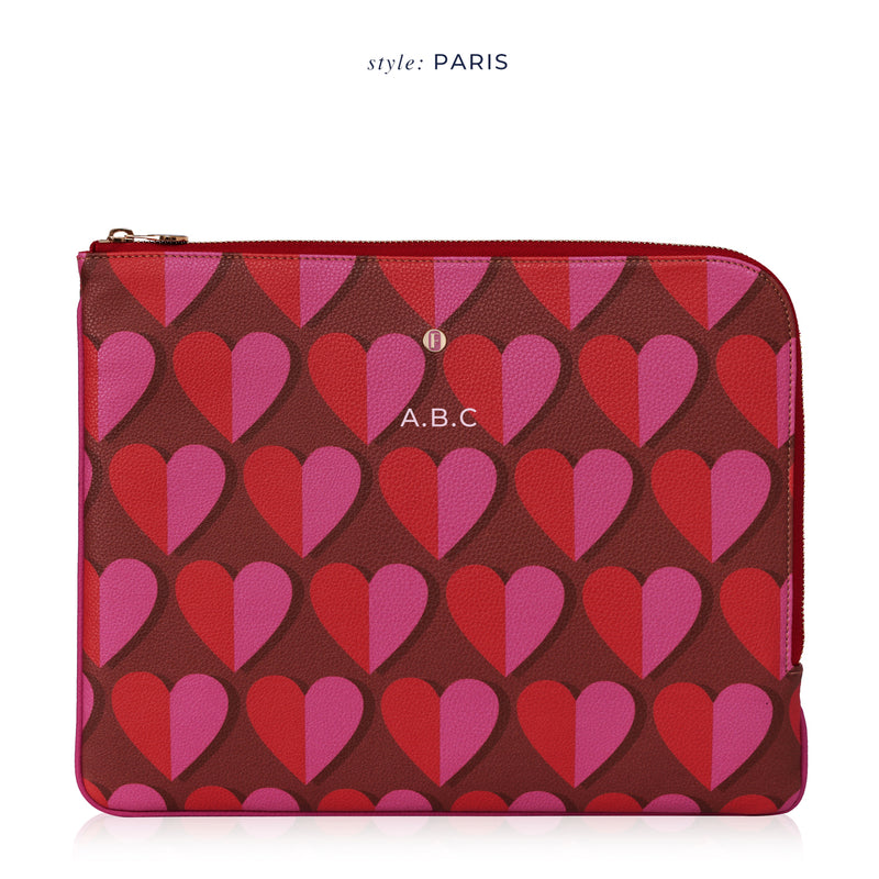 Brera Laptop Kılıfı Retro Kalpler