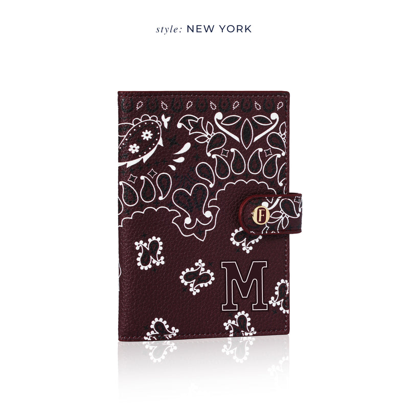 Gemma Pasaport Kılıfı Dream Bandana Bordo