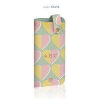 Iris Gözlük Kılıfı Retro Kalpler Pastel