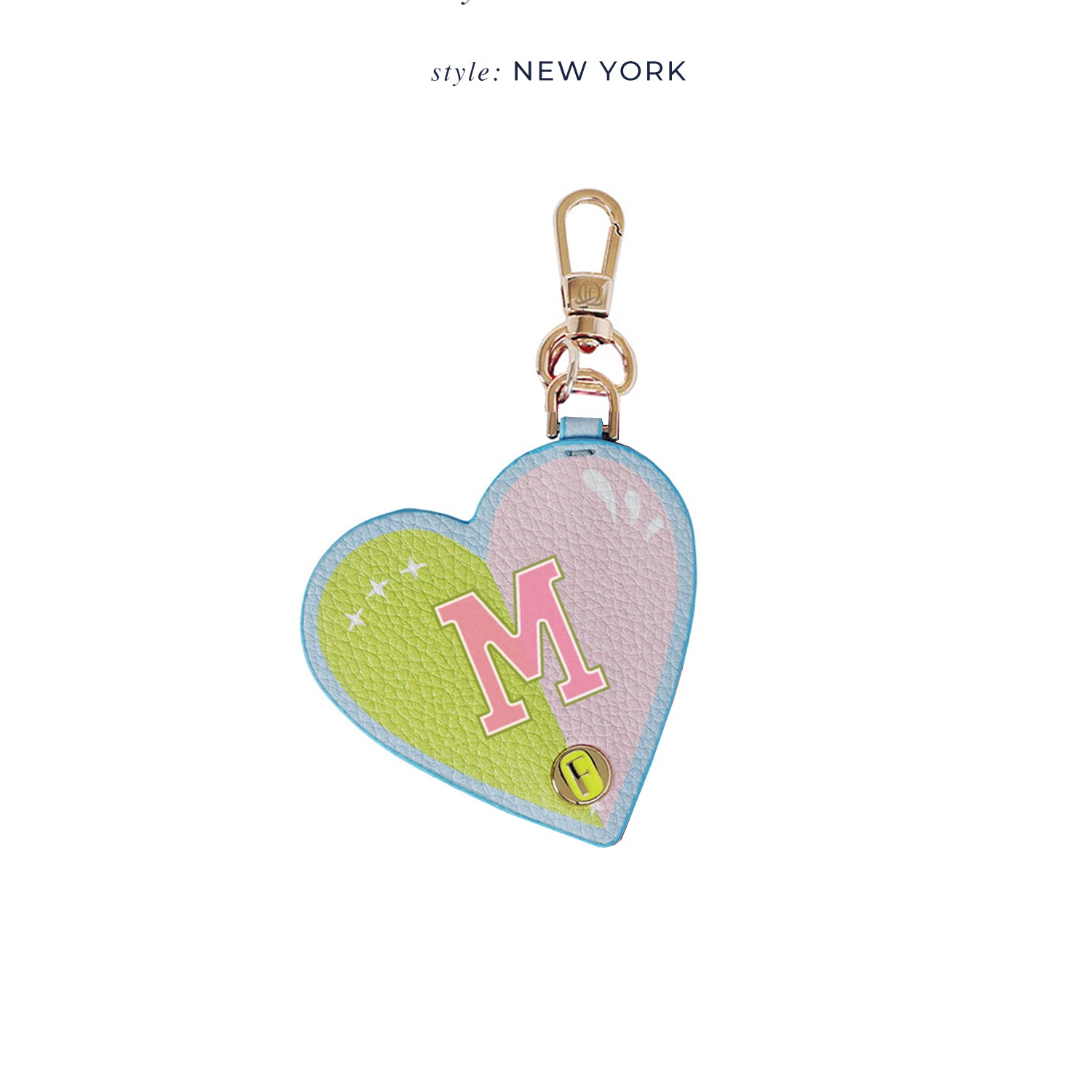 Serena Charm Mavi Kalp Pastel