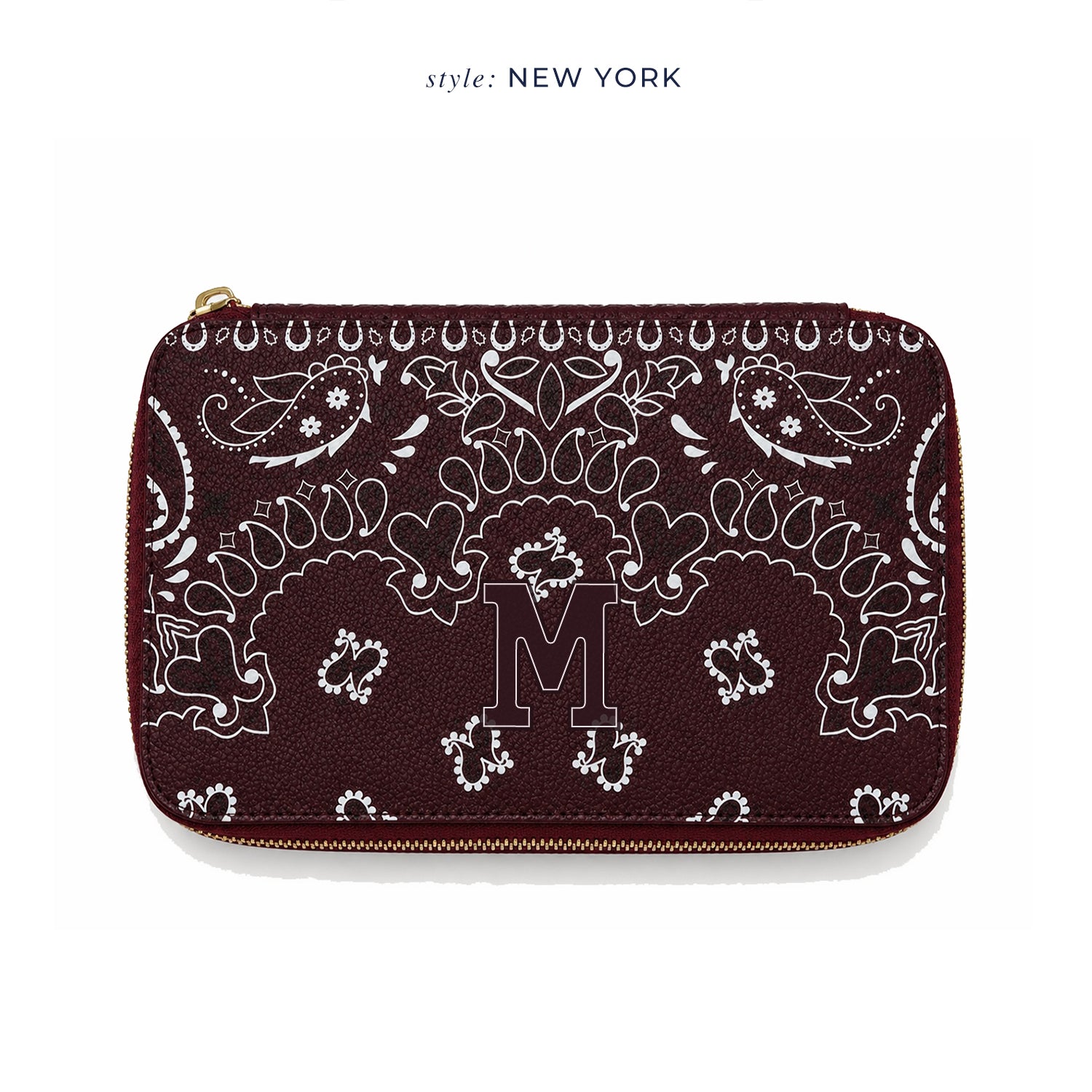 Siena Makyaj Çantası Dream Bandana Bordo