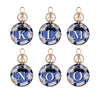 fonfique anahtarlık keyholder papatya daisy mavi blue beyaz white  hediye gift monogram alfabe  alphabet boncuk bead