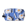 Fonfique bacio make-up washbag makyaj çantası seyahat çantası papatya daisy mavi blue beyaz white hediye gift monogram alphabet 