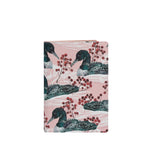 Fonfique gemma pasaport cover holder cover pasaport kılıfı mini düzenleyici Ördek loon birds pembe pink hediye gift