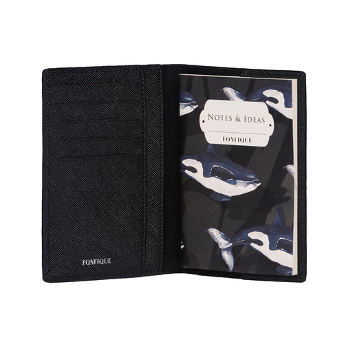 Fonfique Gemma Pasaport holdercover pasaport cover pasaport kılıfı orca balina siyah black hediye gift 