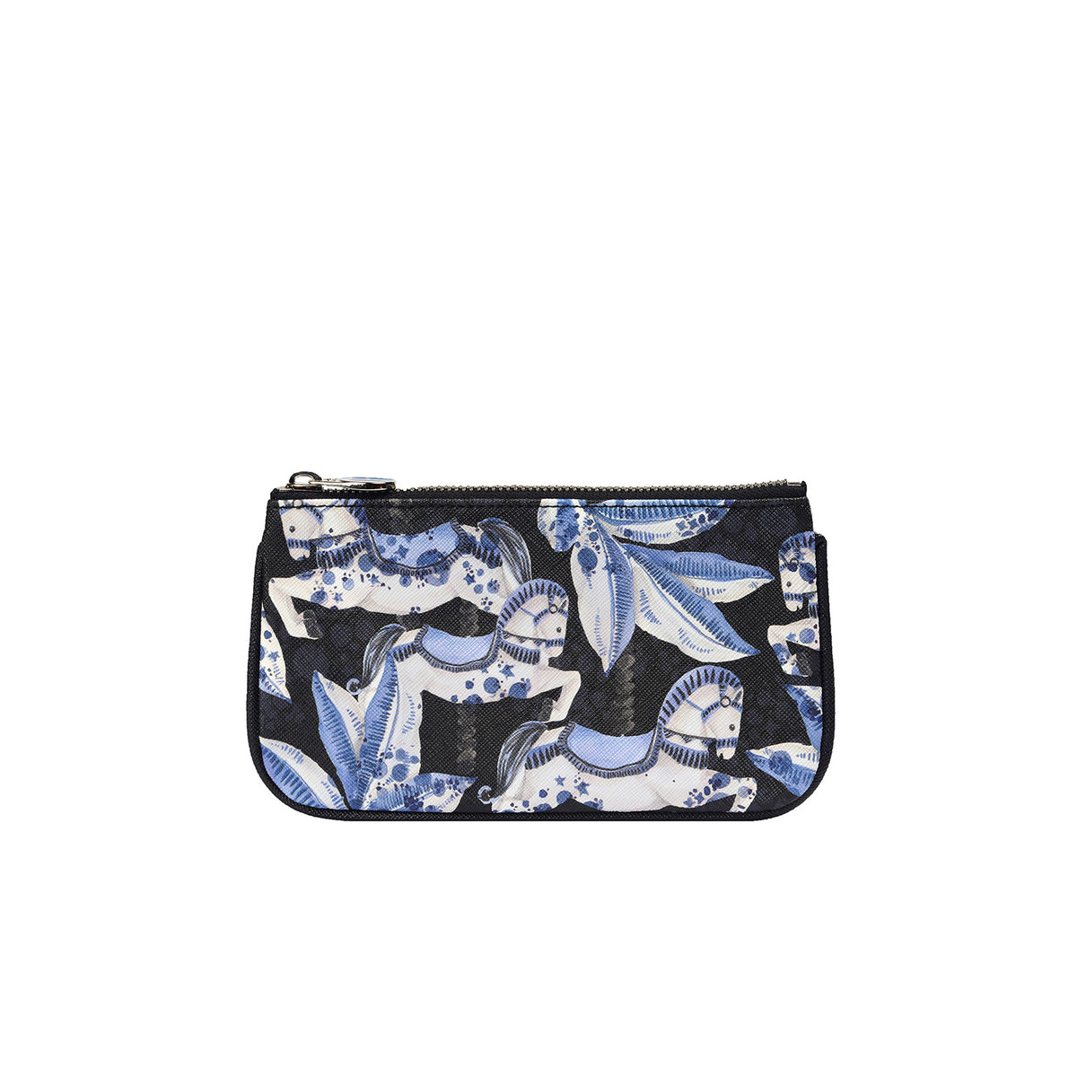 fonfique lily mini poşet para cüzdanı mini clutch money  bag carousel atlı karınca mavi siyah beyaz blue black white hediye gift