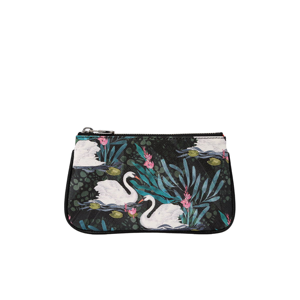 Fonfique Lily mini poşet lily mini clutch para çantası money bag kuğu swan hediye gift