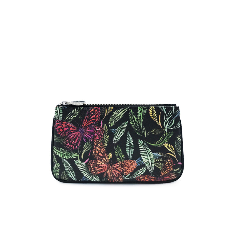 fonfique lily mini poşet para cüzdanı mini clutch money  bag botanik botanical kelebek butterfly hediye gift