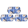 Fonfique MiniBacio Pouch makeup bag makyaj cantasi papatya daisy mavi beyaz blue white monogram hediye gift