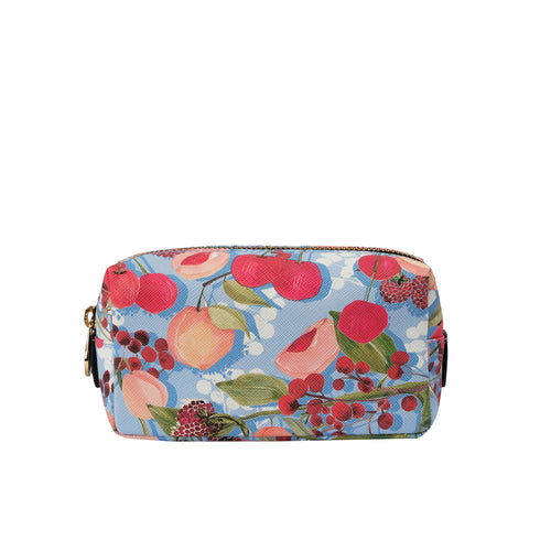 Fonfique Mini Bacio Makyaj Çantası Make Up Bag Travel  Set Meyveler Frutti Hediye Gift 