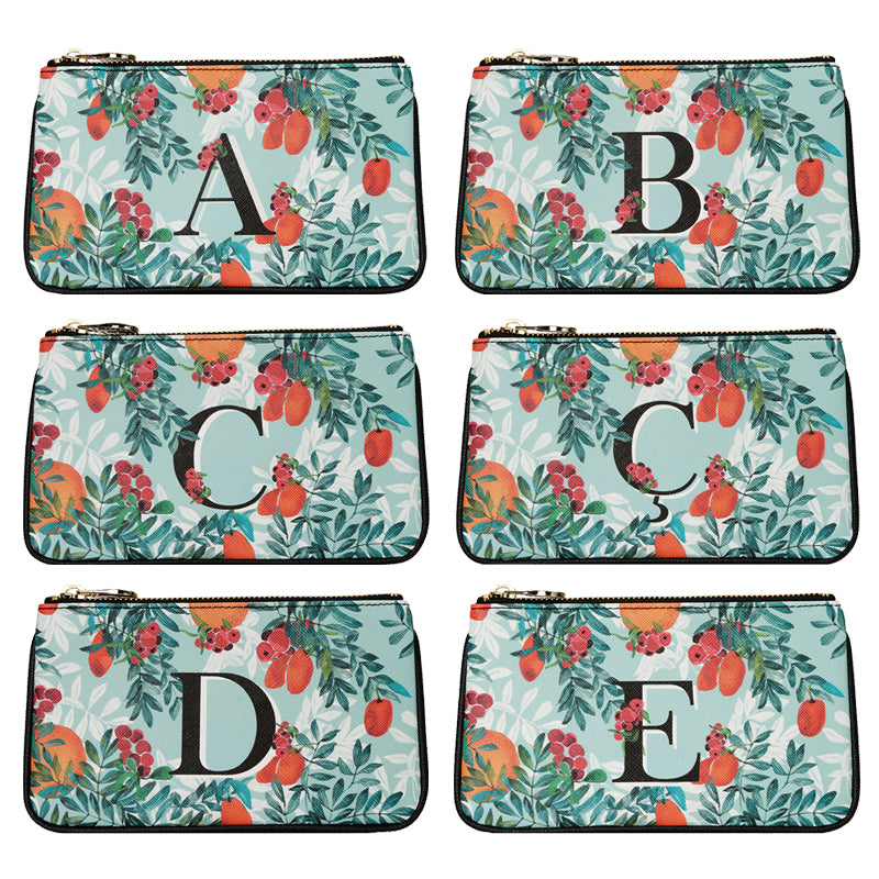 fonfique lily mini poşet para cüzdanı mini clutch money  bag  citrus monogram narenciye turuncgil hediye gift 